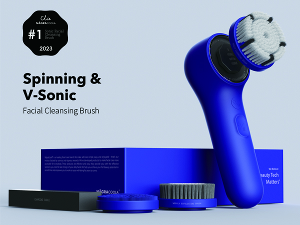 洗顔グッズ SALONIA ION FACIAL BRUSH SILVER Salonia Ion Facial Brush | Japan Trend Shop