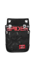 Amazon | SK11 SPIDER 鳶用 腰袋 Mサイズ 薄型 ストレッチ素材の