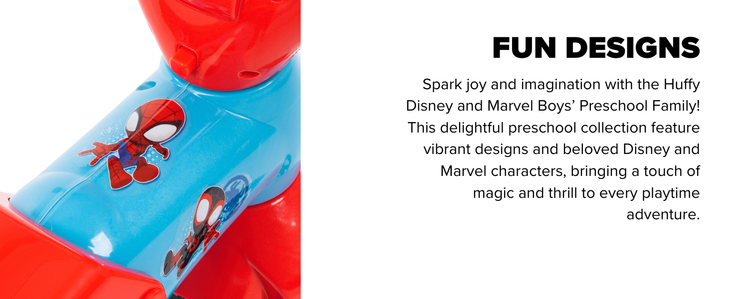 Huffy, Disney, Marvel, preschool, scooters, trikes, LED lights, water bottle, adventure, fun, kids