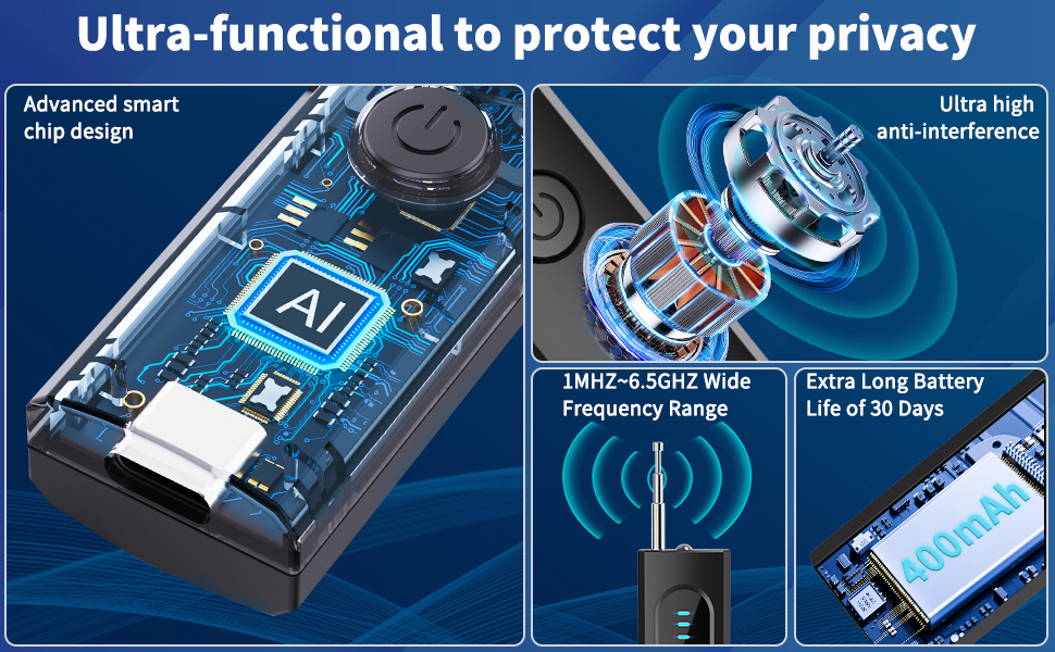 FQQNQCT Hidden Camera Detectors, Signal Scanner for Hotels