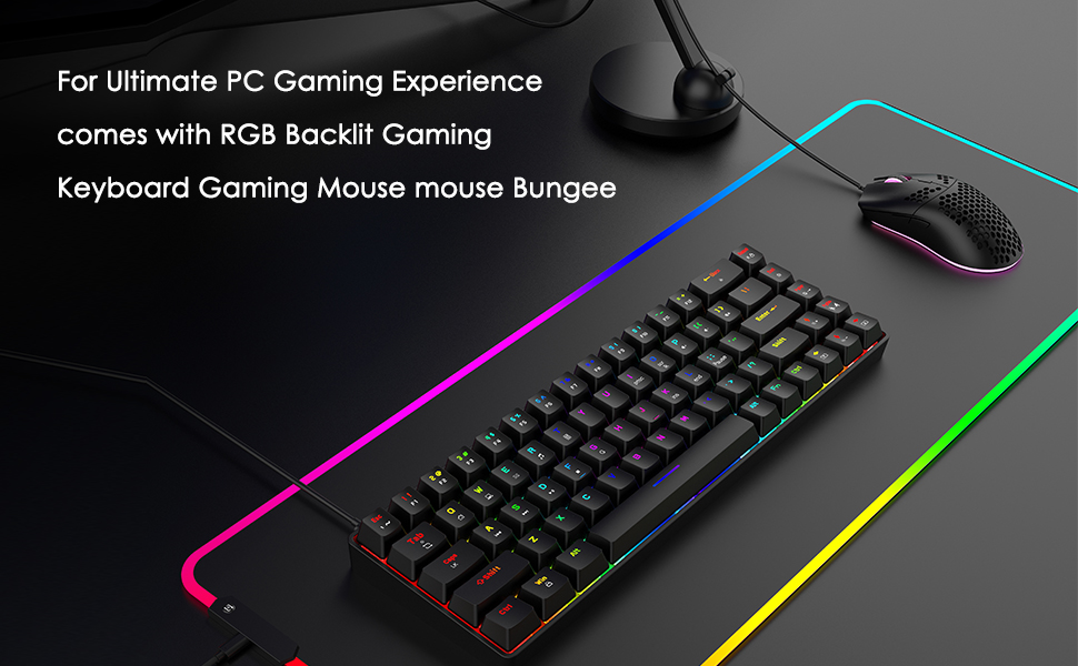 LexonElec 60 Mechanical Gaming Keyboard and Mouse Combo