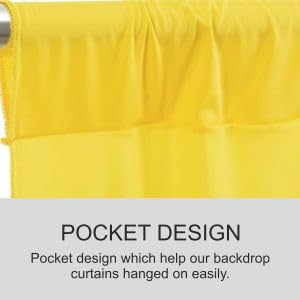 yellow backdrop for decoration