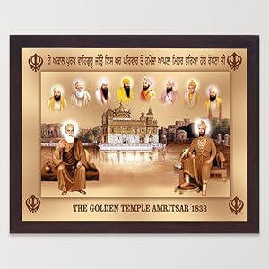 Amazon.com: Lord Sikh Guru poster print with frame for Home