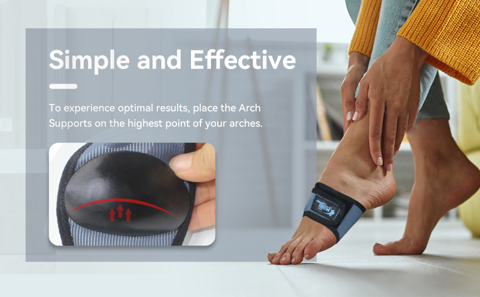 MHBH Arch Support for Plantar Fasciitis Relief, Unisex Arch