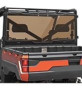 KIMIMOTO Dark Tint Rear Windshield Compatible with 2017-2022 Polaris Ranger XP 1000/ Crew, 2020-2...