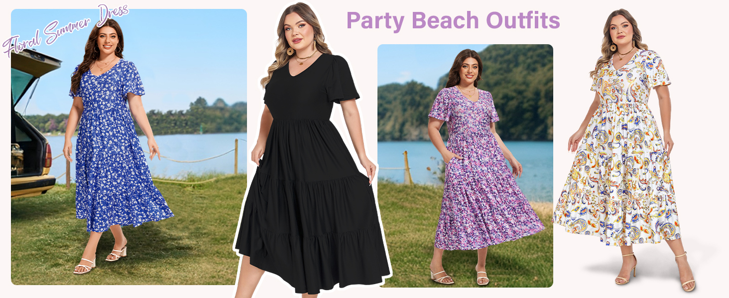 flattering dresses for curvy women, plus dress