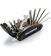 ROCKBROS Bicycle Repair Tool Bike Pocket Multi Function Folding Tool 16 in 1 Black