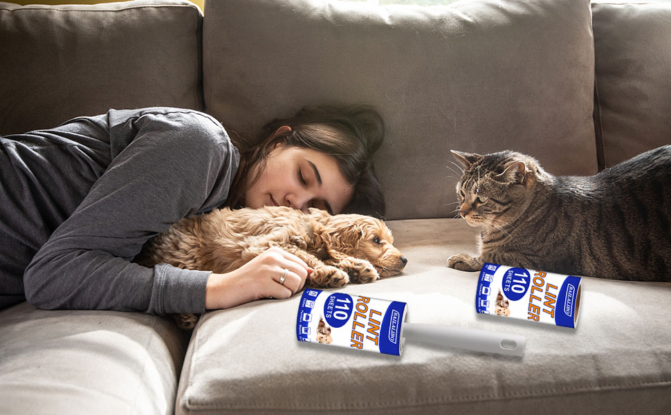 Lint Roller, 330 Sheets Lint Rollers for Pet Hair Extra