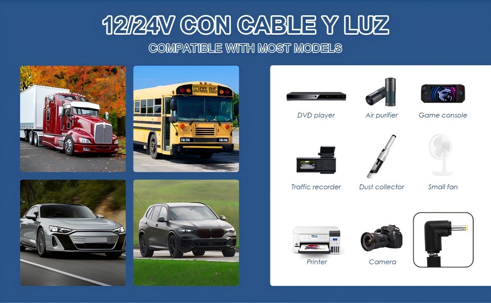 a collage of different types of cars and a bus.