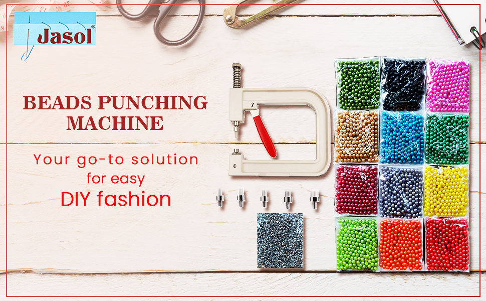 Jasol Beads Punching Machine Pearl Setting Machine No Hole Nailed Bead