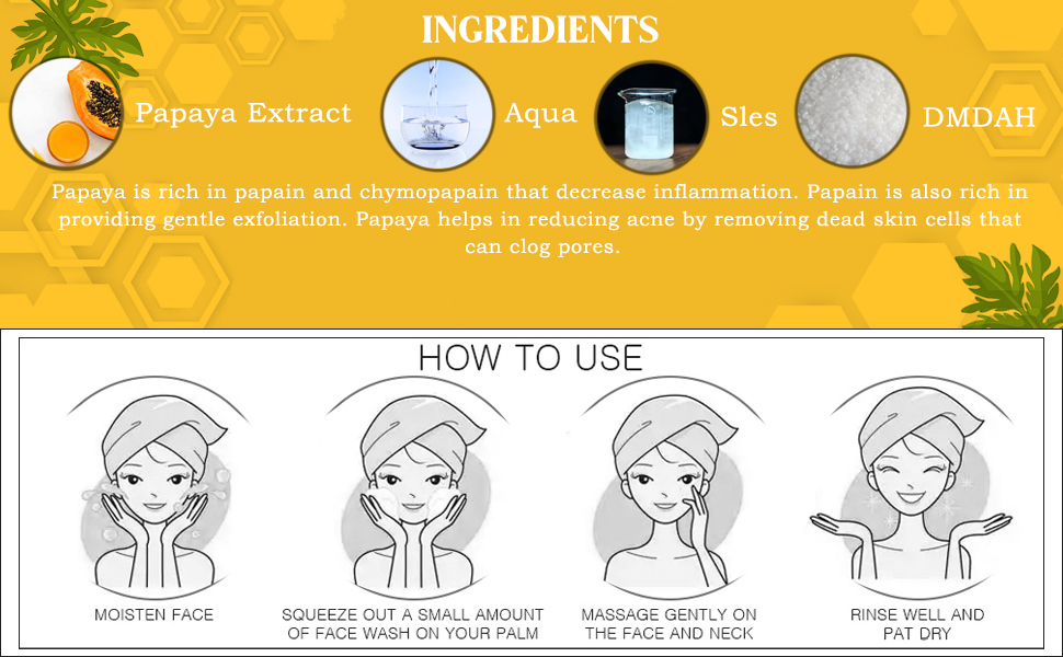 Khadi Papaya Face wash Pack of 4 (800ML) Amazon.in Beauty