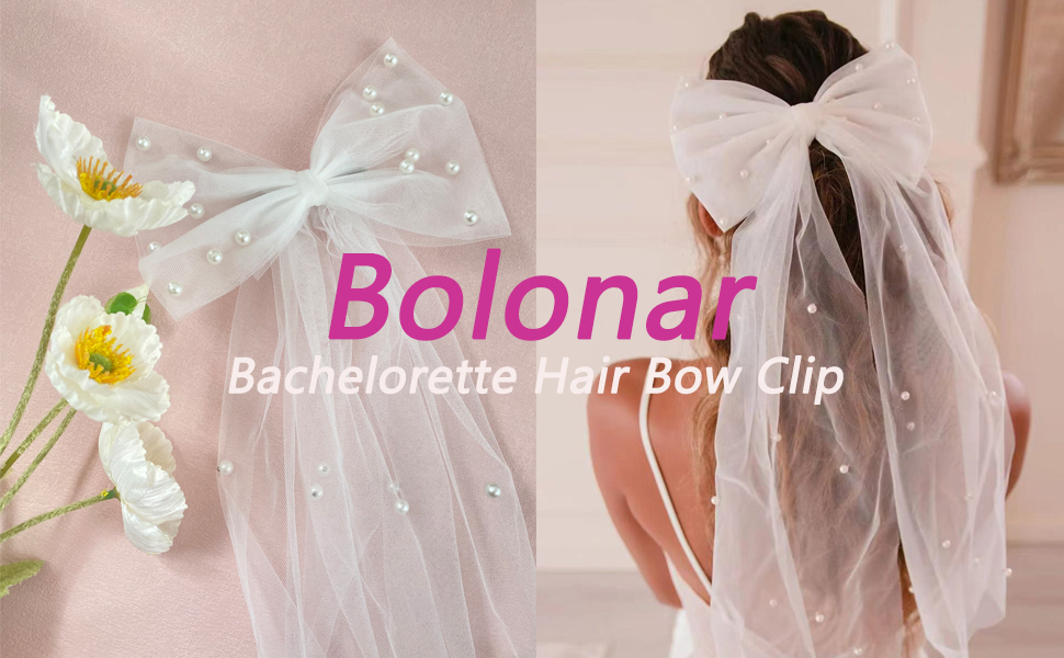 bachelorette hair bow