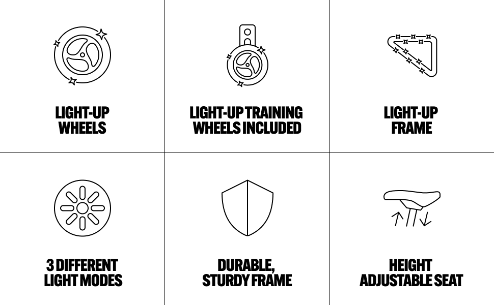 Jetson Light Rider LightUp Bike, LightUp Frame and