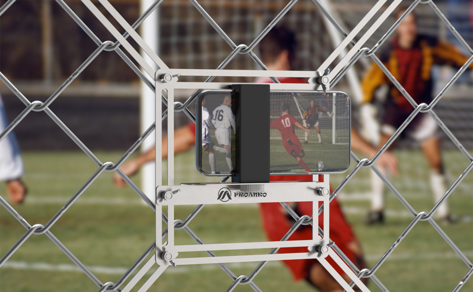 Baseball Fence Mount for Mevo Start, GoPro/Phone Fence