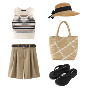 Woven Tote Bag for Women, Large Vegan Leather Beach Bag with Purse, Top-handle Travel Handbag