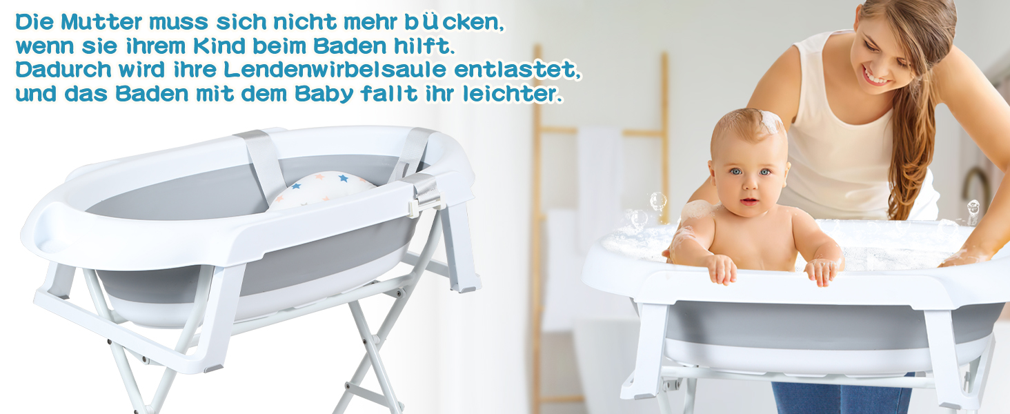 Baby Badewanne mit Gestell