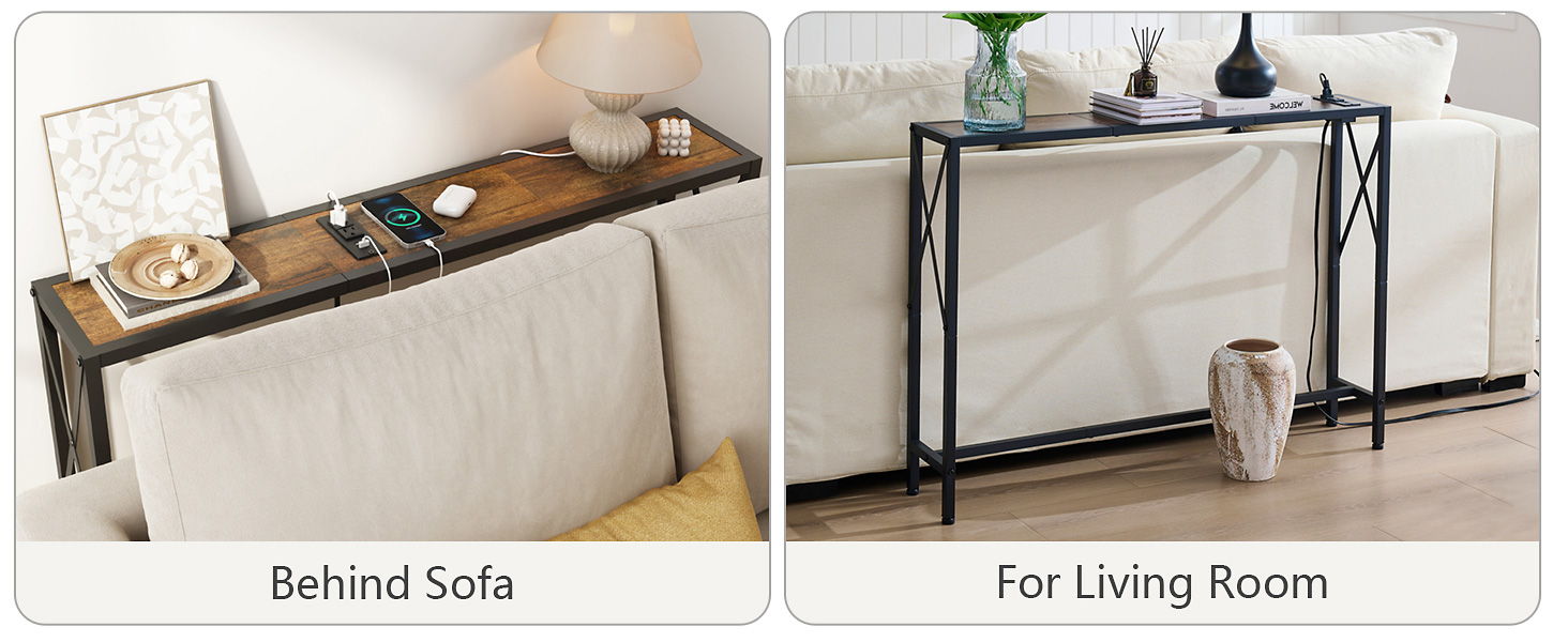 Console Table Power Outlets 