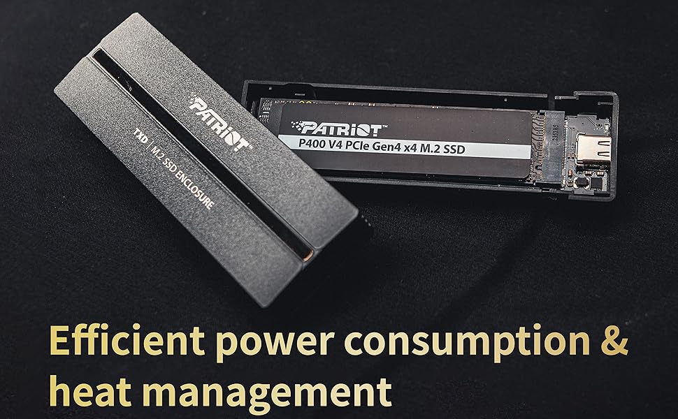 The P400 V4 with the caption "Efficient power consumption & heat management"