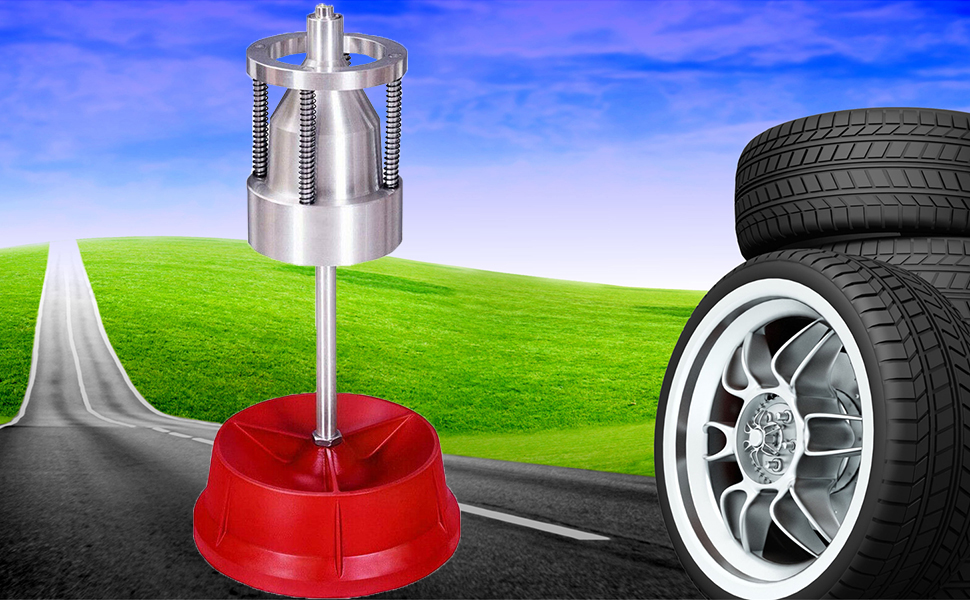 NAIMP Portable Wheel Balancer with Bubble Level, Static Hub Wheel