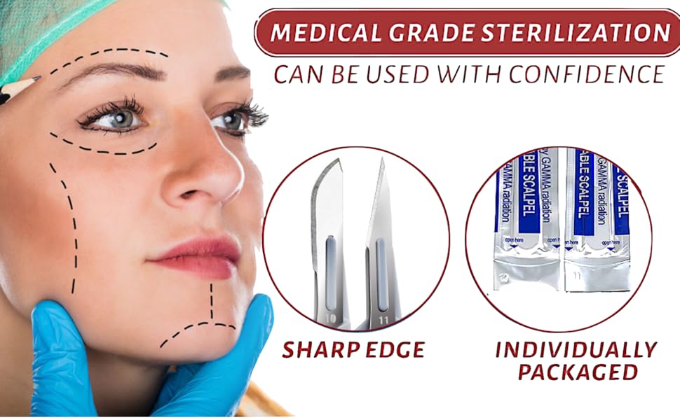 MedHelp Disposable Scalpel 10 Dermaplaning Tool Scalpel