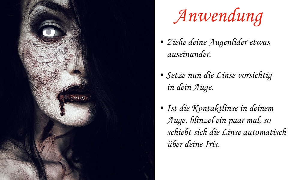 Anwendung, Zombie, Blind, Linse, 
