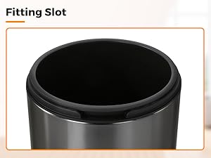 outdoor trash can with lid