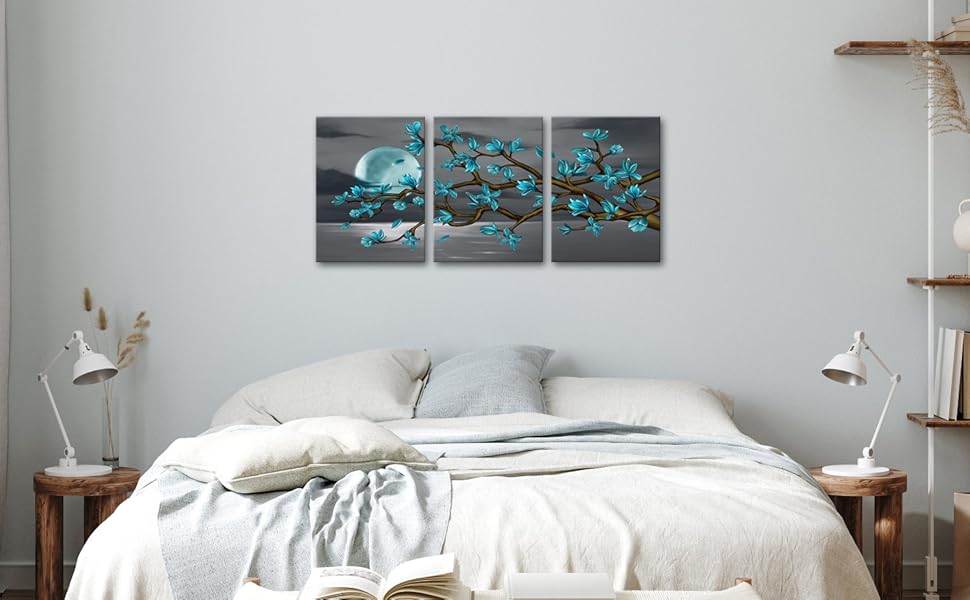 teal wall art