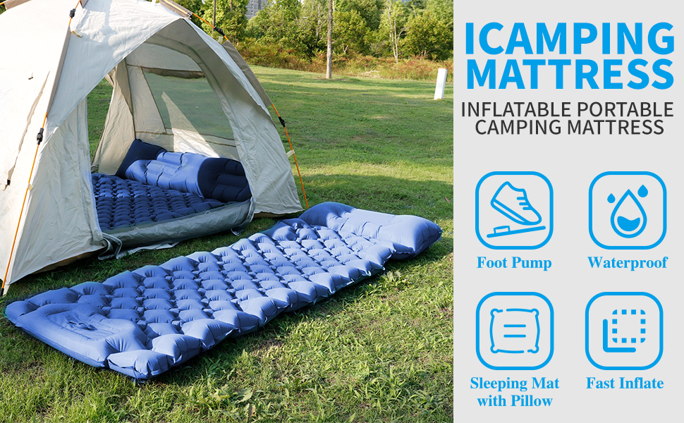 Herb Life Sleeping Pad for Camping, Inflatable Sleeping