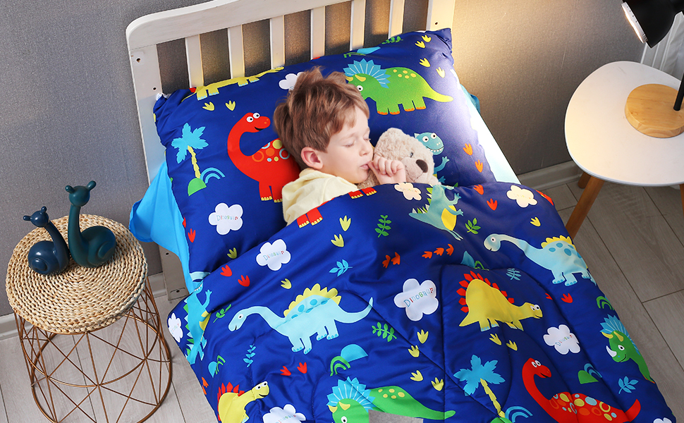 Cloele 4 Piece Dinosaur Toddler Bedding Set Ultra Soft