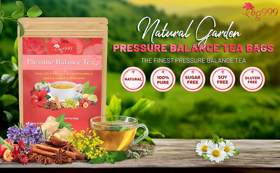 Red Raspberry Nettle Ginger Spearmint Pressure Balance Tea