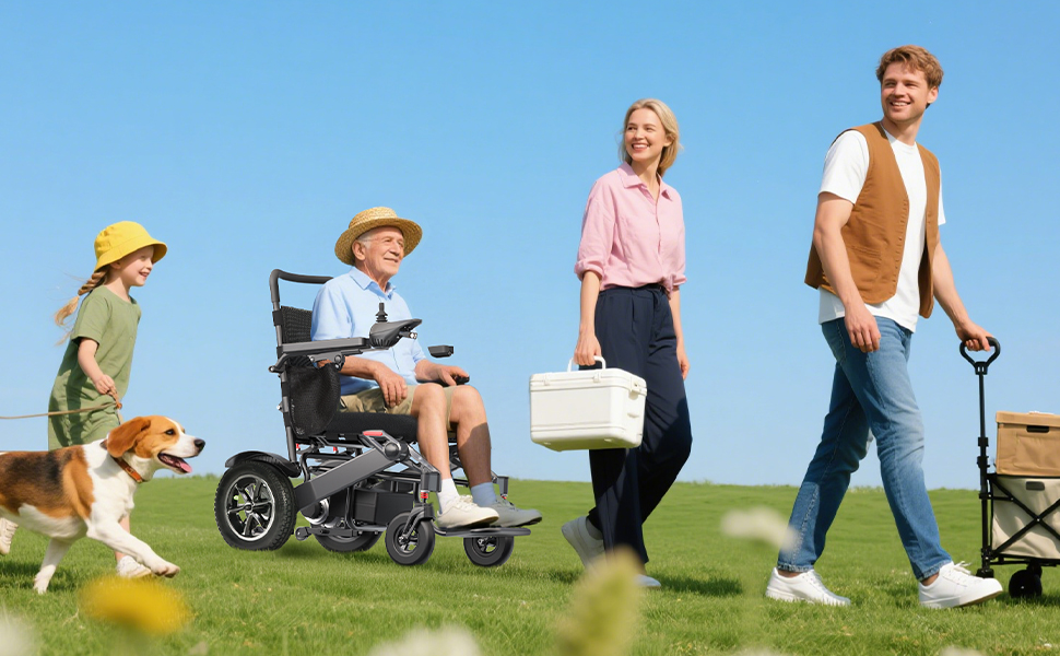 foldable electric wheelchair