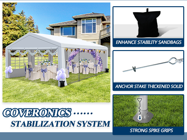 USパップテント Amazon.com : COVERONICS 20'x20' Outdoor Party Tent, Heavy