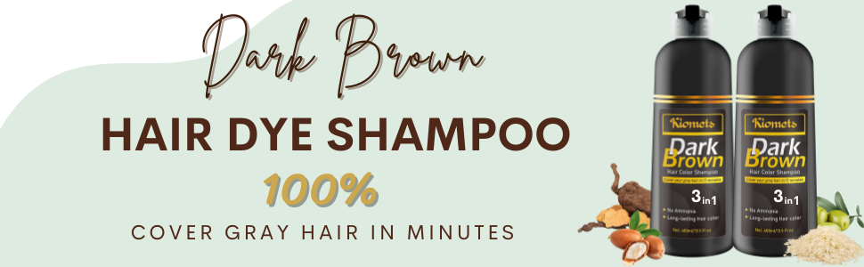 hair color shampoo dark brown pack 2