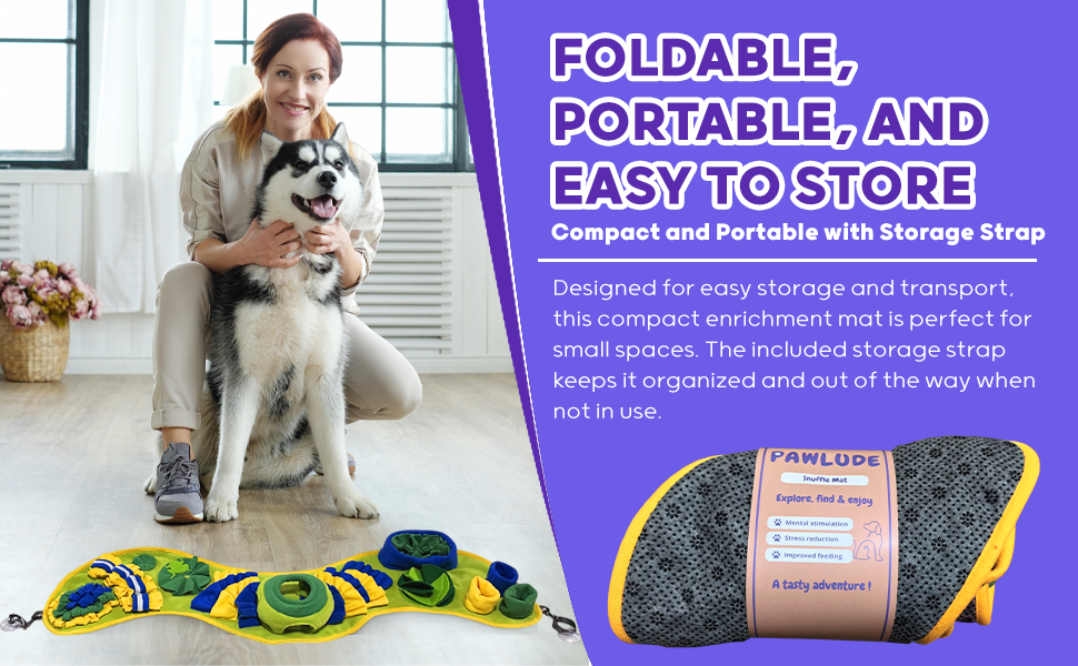 puppy snuffle mat, nosework for dogs, digging mat for dogs