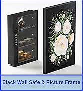 Grimtron Hidden Wall Safe With 21*30 Sliding Picture Frame, Quick Access Gun Storage Between 16 I...
