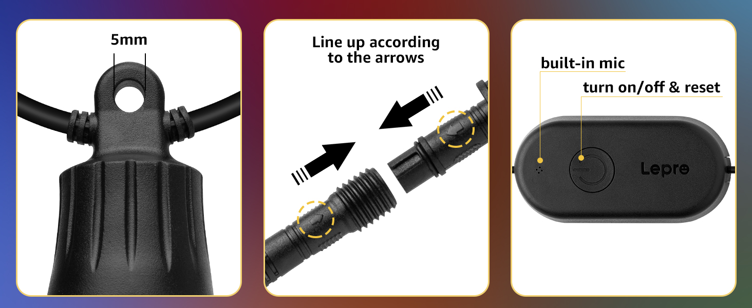 patio lights string outdoor