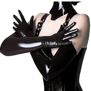 Amazon | LXLUOOアダルトセクシーロンググローブ、フェイク