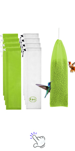 8 Pcs Bird Seed Sock Finch Feeder