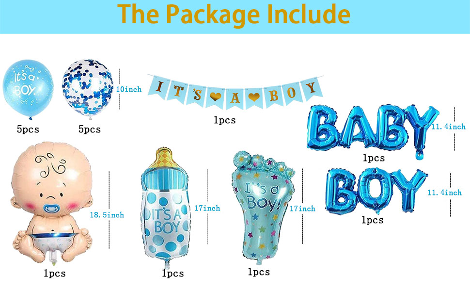 Baby Shower Decorations for Boy，Its a Boy Decorations for Baby Shower