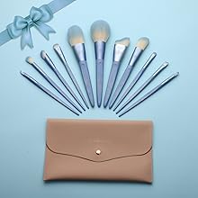 11pcs vegan makeup brush
