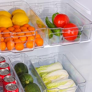 Refrigerator Organizer Bins - Cabinet Organizers and Storage, Freezer