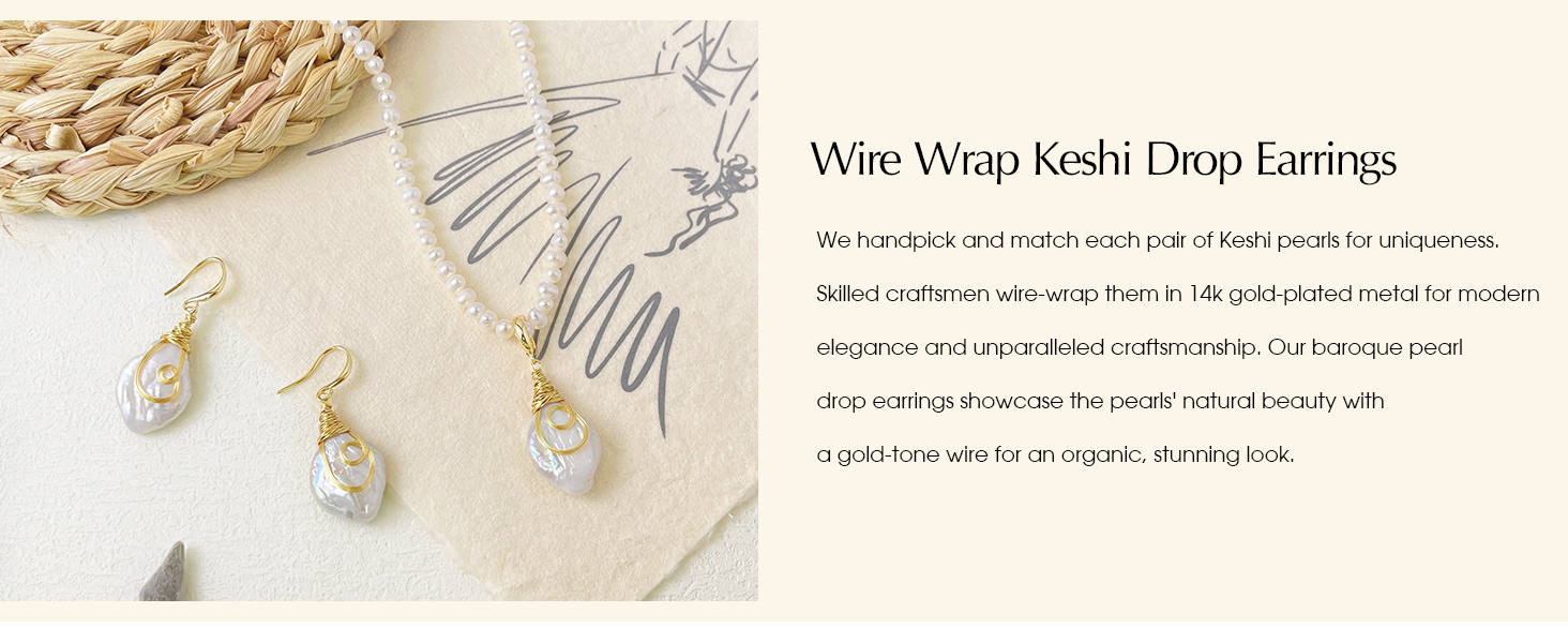 25-30mm Freshwater Baroque Keshi Pearl Dangle Drop Earrings For Women 13 EH303