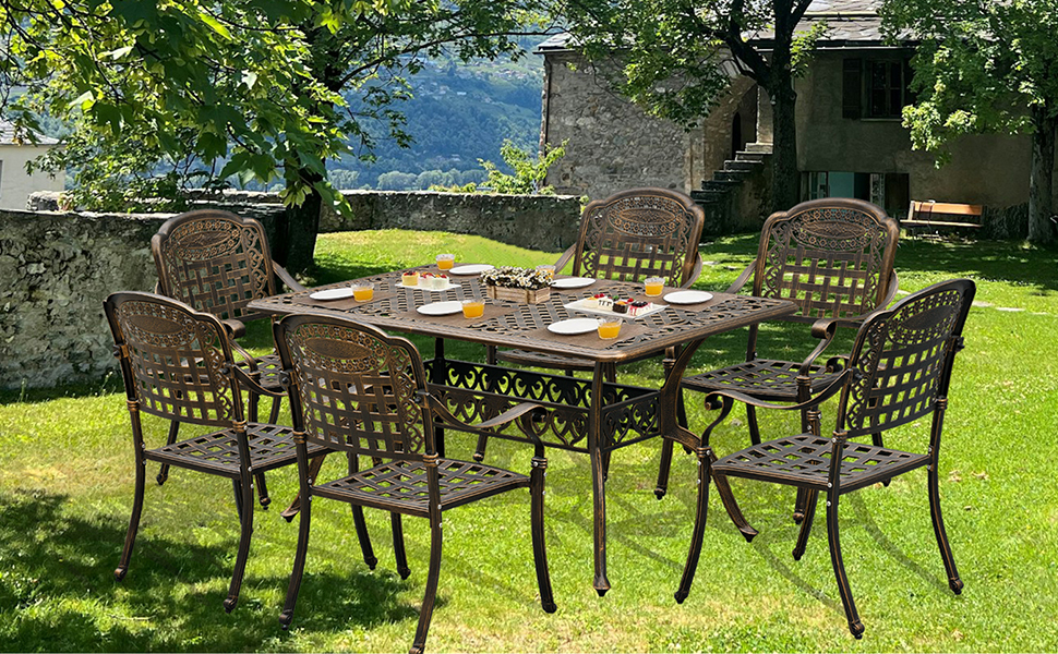 Aluminum Patio Dining Table