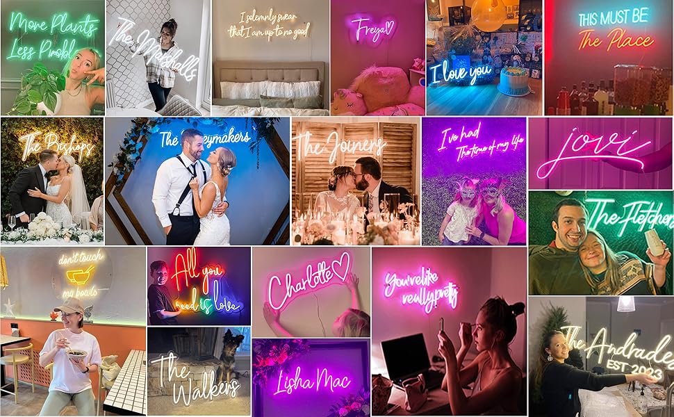 Insegna al Neon a LED Personalizzata, Scritta Neon Personalizzabile per  Decorazione Parete, Insegna Luminosa led Personalizzata per Camera Da Letto  Feste Compleanno Matrimoni Bar Negozi, 50-130cm : : Strumenti  Musicali