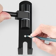 Helmet Holder Wall Mount with 2 Hook for Coats, Caps