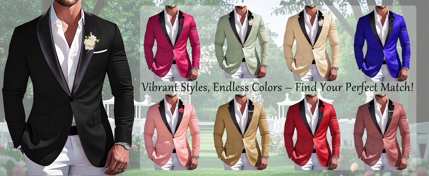 Suits for Men Wedding Corsage Blazer Jacket Groomsmen Sport Coat Sage Green Mardi Gras Carnival 