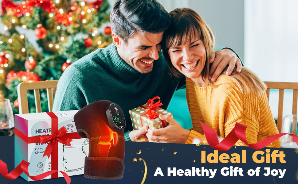 Cordless Heated Knee Brace, Rechargeable Knee Brace Warmer with 6