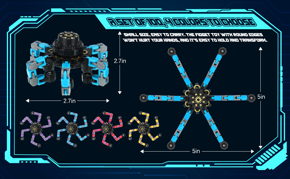 Close-up of fidget spinner texture and details