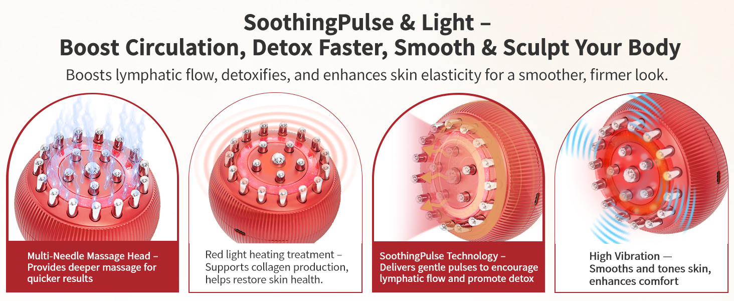 lymphatic drainage massager; stretch marks removal; body sculpting machine; cellulite massager