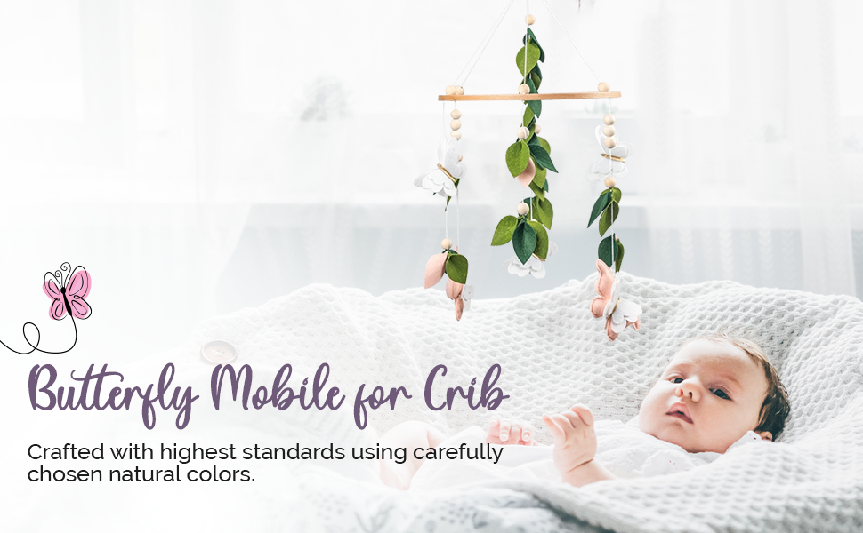 butterfly crib mobile